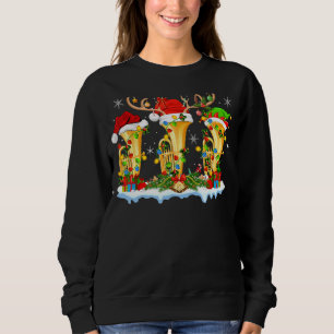 Tuba Music Xmas Licht Funny Tuba Weihnachten Sweatshirt