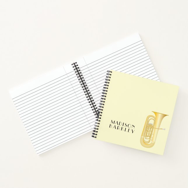 Tuba Musician Band Teacher Notebook Notizbuch (Innenseite)
