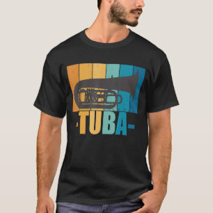 Tuba Musician Vintag Musical Instrument Wind Inst T-Shirt