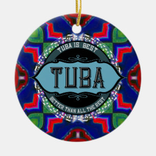 Tuba-Musiknote Keramik Ornament