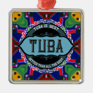 Tuba-Musiknote Ornament Aus Metall