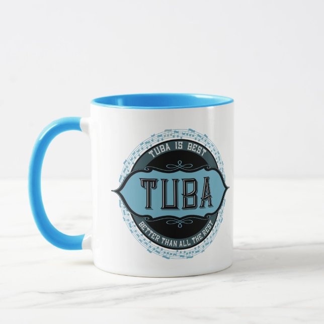Tuba-Musiknote Tasse (Links)