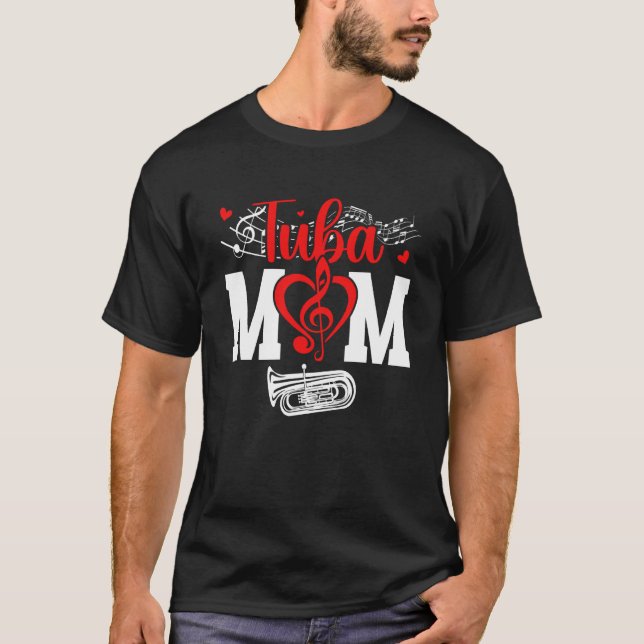 Tuba-Mutter eines Tuba-Spielers Mutter Tuba-Mutter T-Shirt (Vorderseite)
