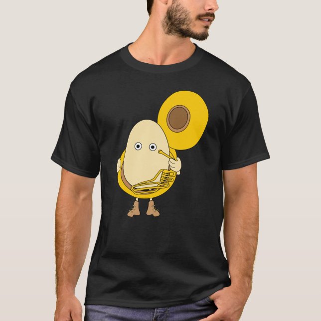 Tuba Player Egead T-Shirt (Vorderseite)