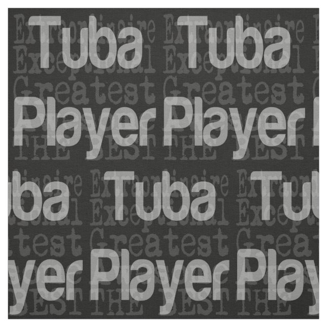 Tuba Player Extraordinaire Stoff (Muster)