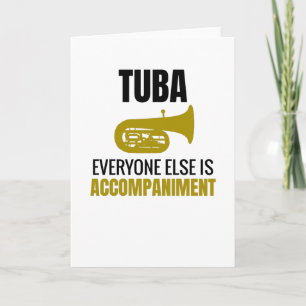 Tuba Player Geschenke  Tuba Marching Band Tubist Karte