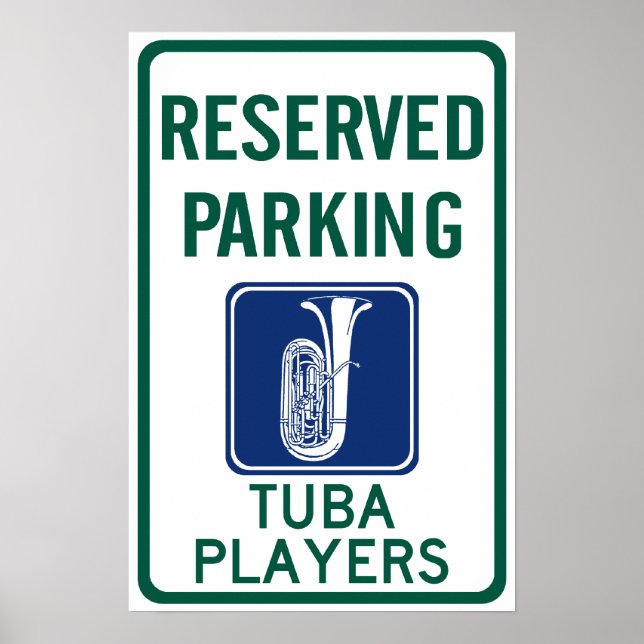 Tuba Players Parken Poster (Vorne)
