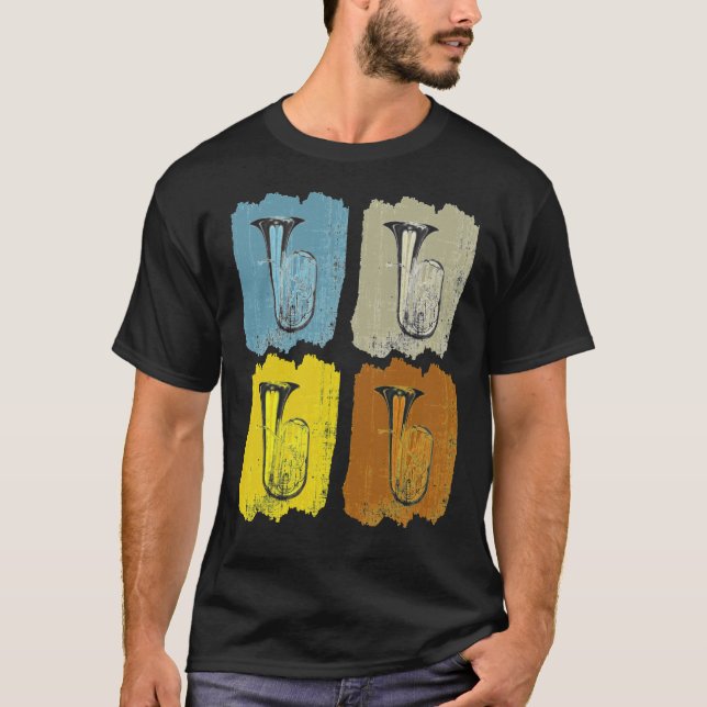 Tuba Retro Essential T-Shirt (Vorderseite)