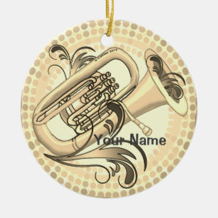 Tuba-Rhythmus-Ornament Keramik Ornament