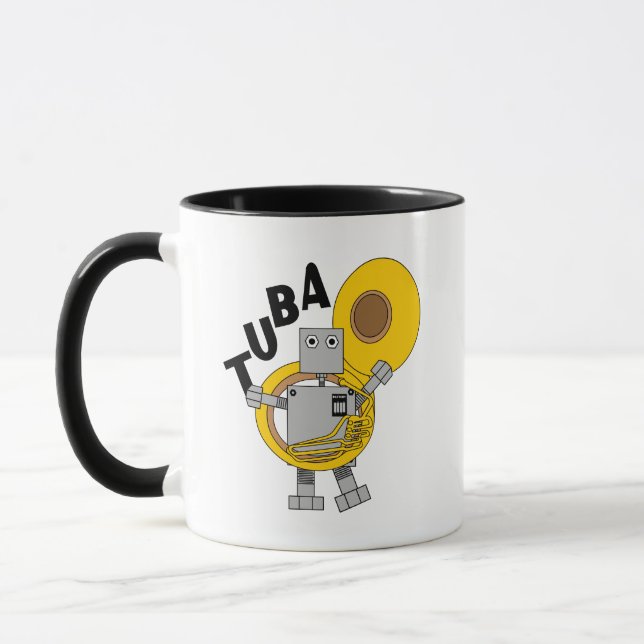 Tuba Robot Text Tasse (Links)
