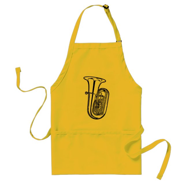 Tuba schmückte Schürze (Vorne)