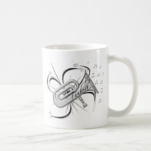 Tuba-Silber und Anmerkungen Tasse