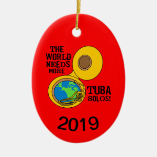 Tuba Solos Keramik Ornament
