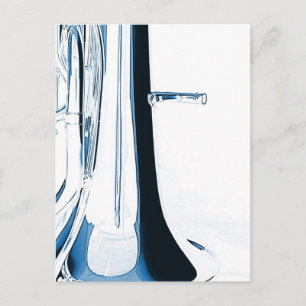 Tuba Souphone Postcard für Bandmusiker Postkarte
