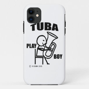 Tuba-Spiel-Junge Case-Mate iPhone Hülle