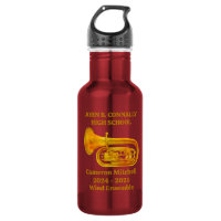 Tuba-Spieler High School Band Gold Personalisiert
