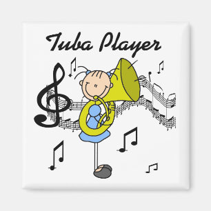 Tuba-Spieler-Magnet Magnet