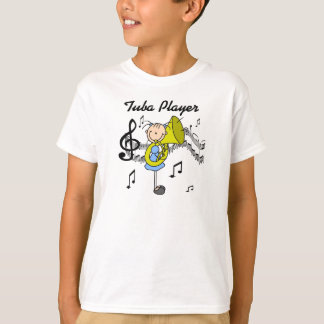 Tuba-Spieler-Strichmännchen-Shirt T-Shirt