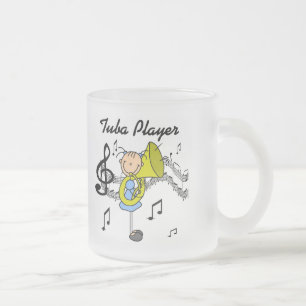 Tuba-Spieler T-Shirts und Geschenke Mattglastasse