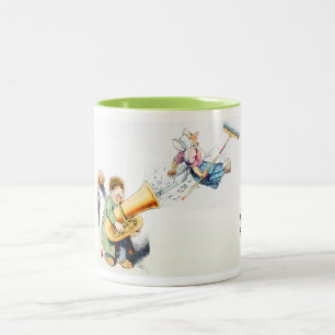 Tuba-Spieler-Tasse Zweifarbige Tasse
