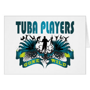 Tuba-Spieler wild gegangen