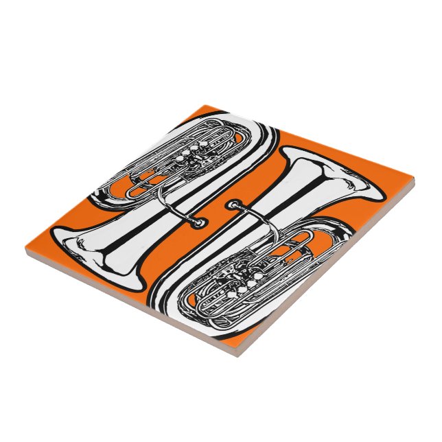 Tuba Trivet Fliese für heißen Teller, Töpfe und (Seite)