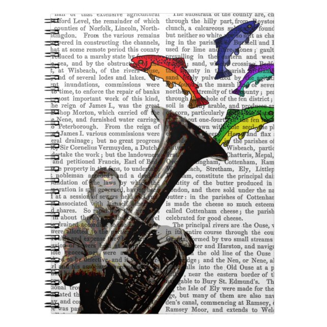 Tuba und Fisch Notizblock (Vorderseite)