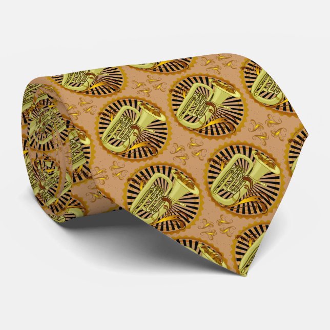 Tuba Wirbel Krawatte (Gerollt)