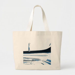 Tubabass-Horn Bild auf Weiß Jumbo Stoffbeutel