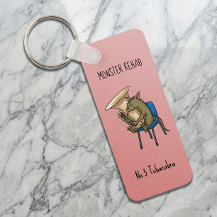 Tubacabra Tuba Spieler Chupacabra Wortspiel Kunstw Schlüsselanhänger