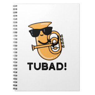 Tubad Funny Music Tuba Pun Notizblock
