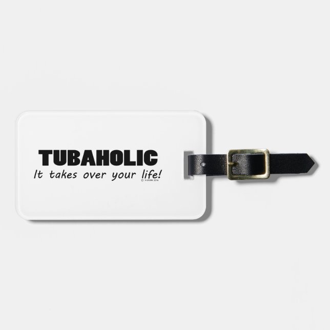 Tubaholic Life Gepäckanhänger (Vorderseite horizontal)