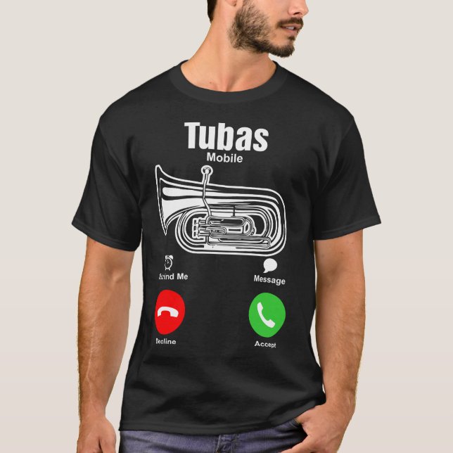 Tubas-Mobile-T-Shirt T-Shirt (Vorderseite)