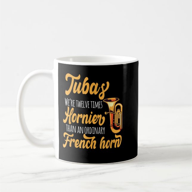 TUBAS. ZWÖLFMAL HORNIER FRANZÖSISCHE HORNGEGENSTÄN KAFFEETASSE (Links)