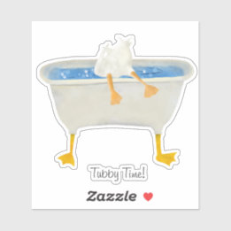 Tubby Time! Entenpopo hoch in einer webfüßigen Wan Aufkleber