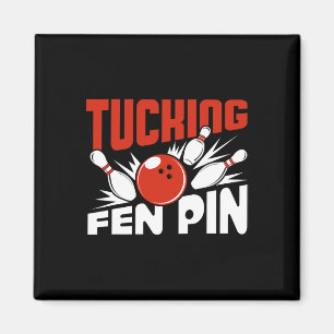 Tube Fen Button Bowling Player Sport Bowler Funny Magnet