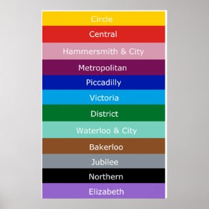 Tube Lines Poster