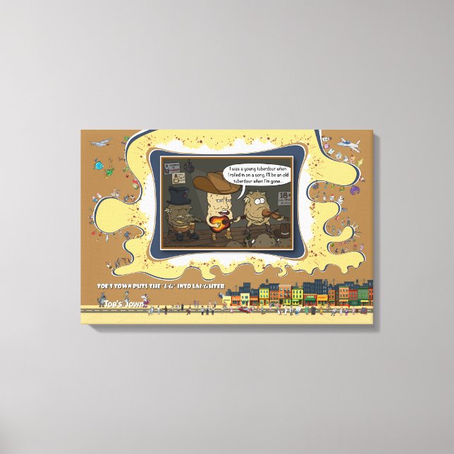 Tuberdour | Musikalischer Wortwitz Humor 24x16 Leinwanddruck (Vorderseite)