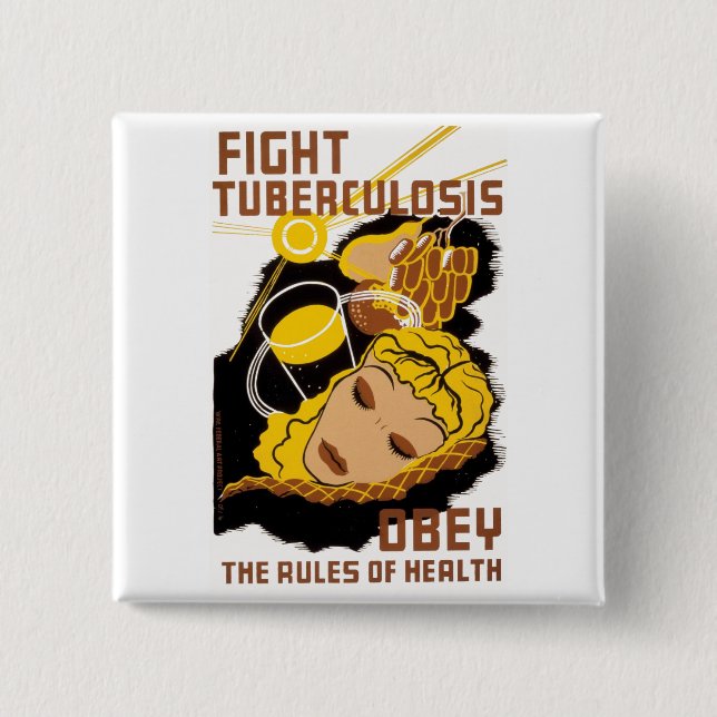 Tuberkulose bekämpfen button (Vorderseite)