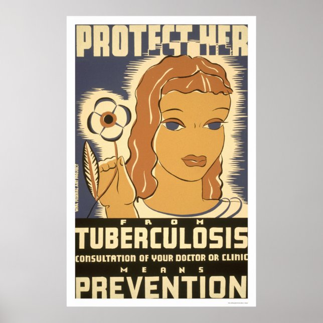 Tuberkuloseprävention 1938 WPA Poster (Vorne)
