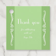 Tuberose Blätter Personalisierte Gastgeschenk Tags