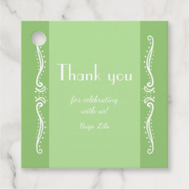 Tuberose Blätter Personalisierte Gastgeschenk Tags Geschenkanhänger