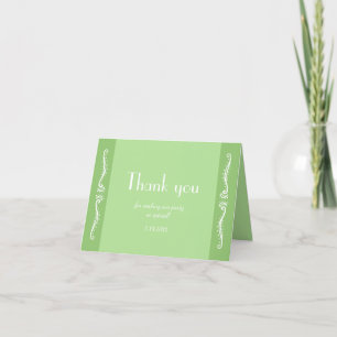 Tuberose Blätter Personalisiertes Party Vielen Dan Dankeskarte
