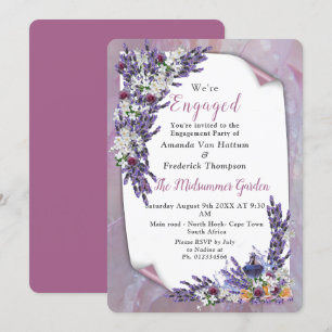 Tuberose & Lavender Blooms Einladung