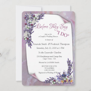 Tuberose & Lavender Blooms Einladung