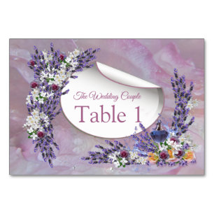 Tuberose & Lavender Blooms Tischnummer