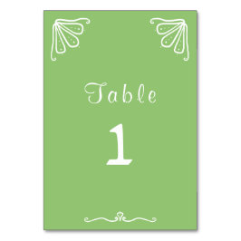 Tuberose Personalisiert Wedding Tischnummer Card