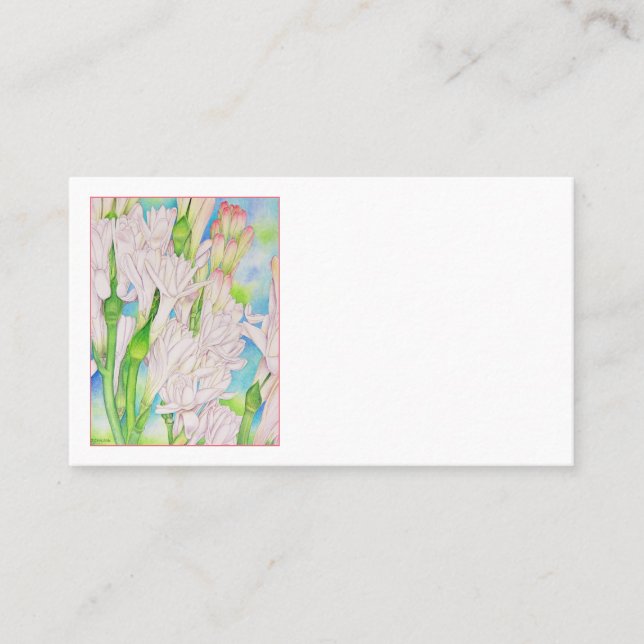 Tuberose Visitenkarte (Vorderseite)