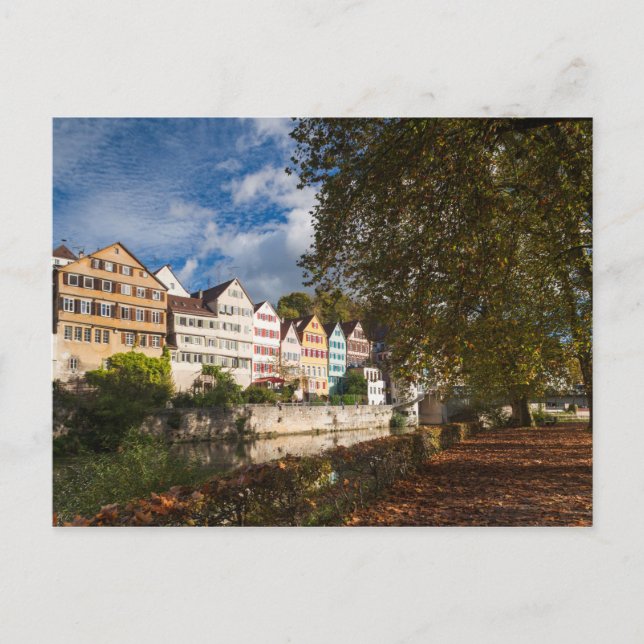 Tubingen Altstadt Gebäude Postkarte (Vorderseite)