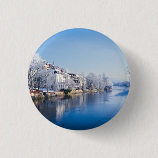 Tübingen, Deutschland nach Schneefall Button